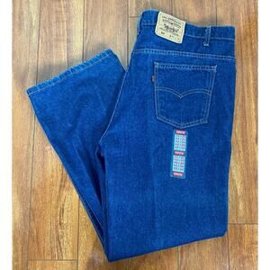 VTG 90s Levi's 517 USA Brown Tab Bootcut dark wash denim cotton jeans 42x30